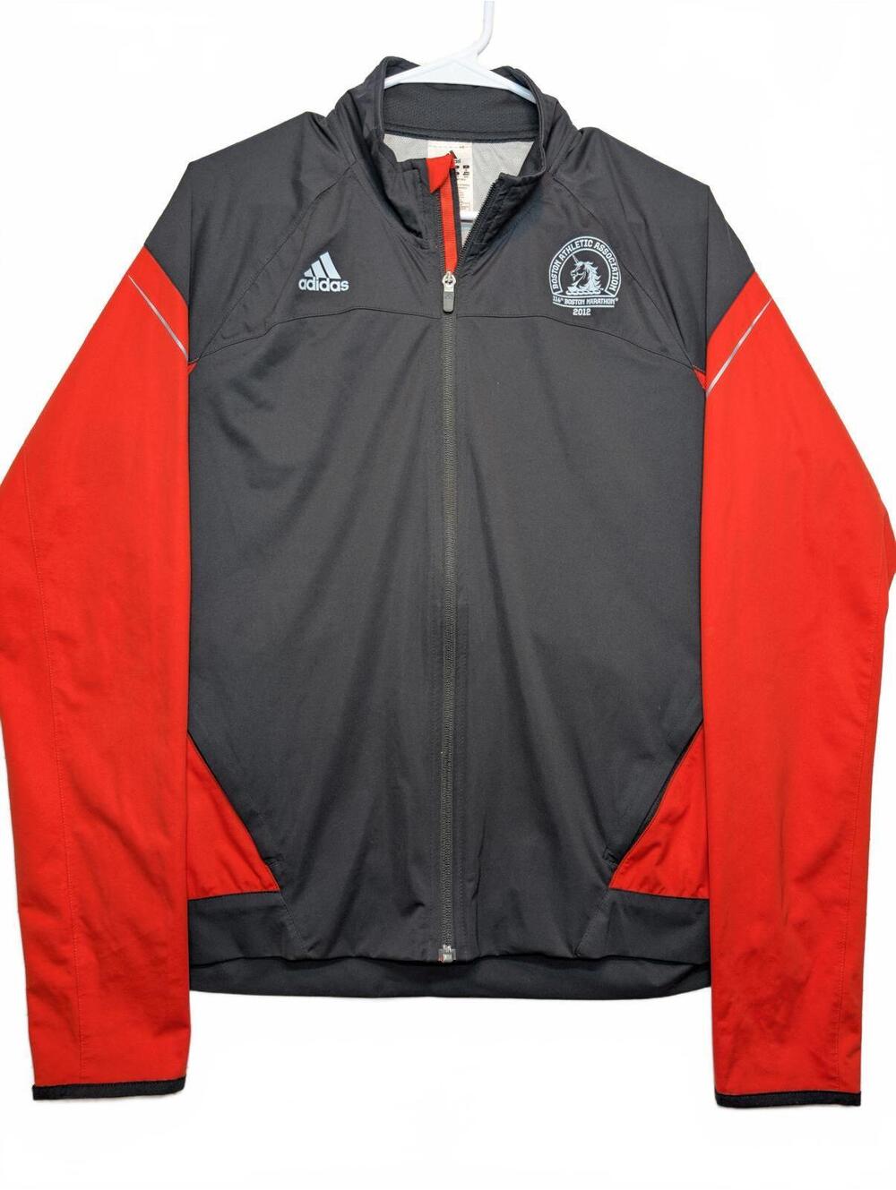 Adidas Boston Marathon 2012 Full Zip Running Track Jacket Athletic Womens Medium